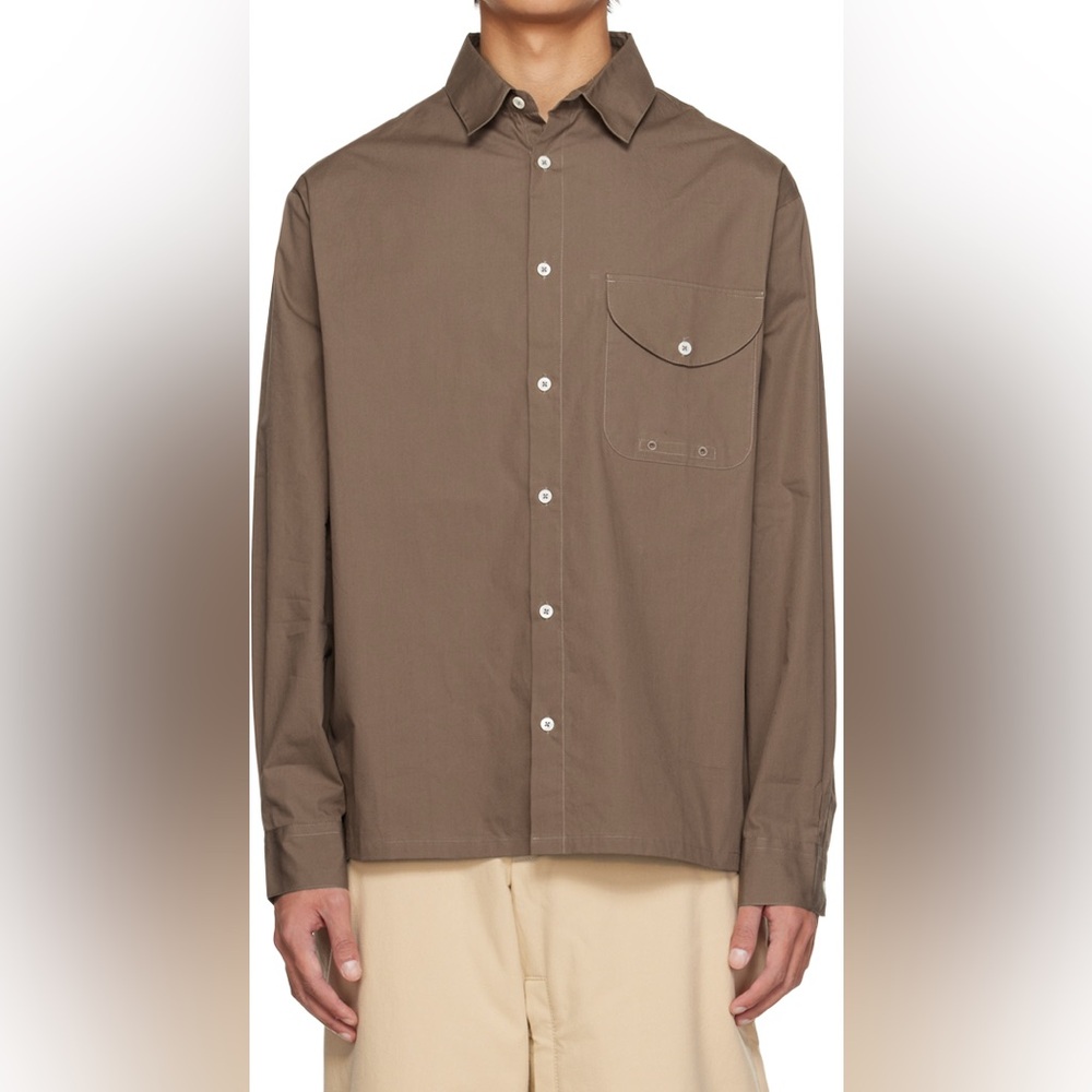 Jacquemus Brown Le Papier 'Le Chemise Mazzolu' Shirt
